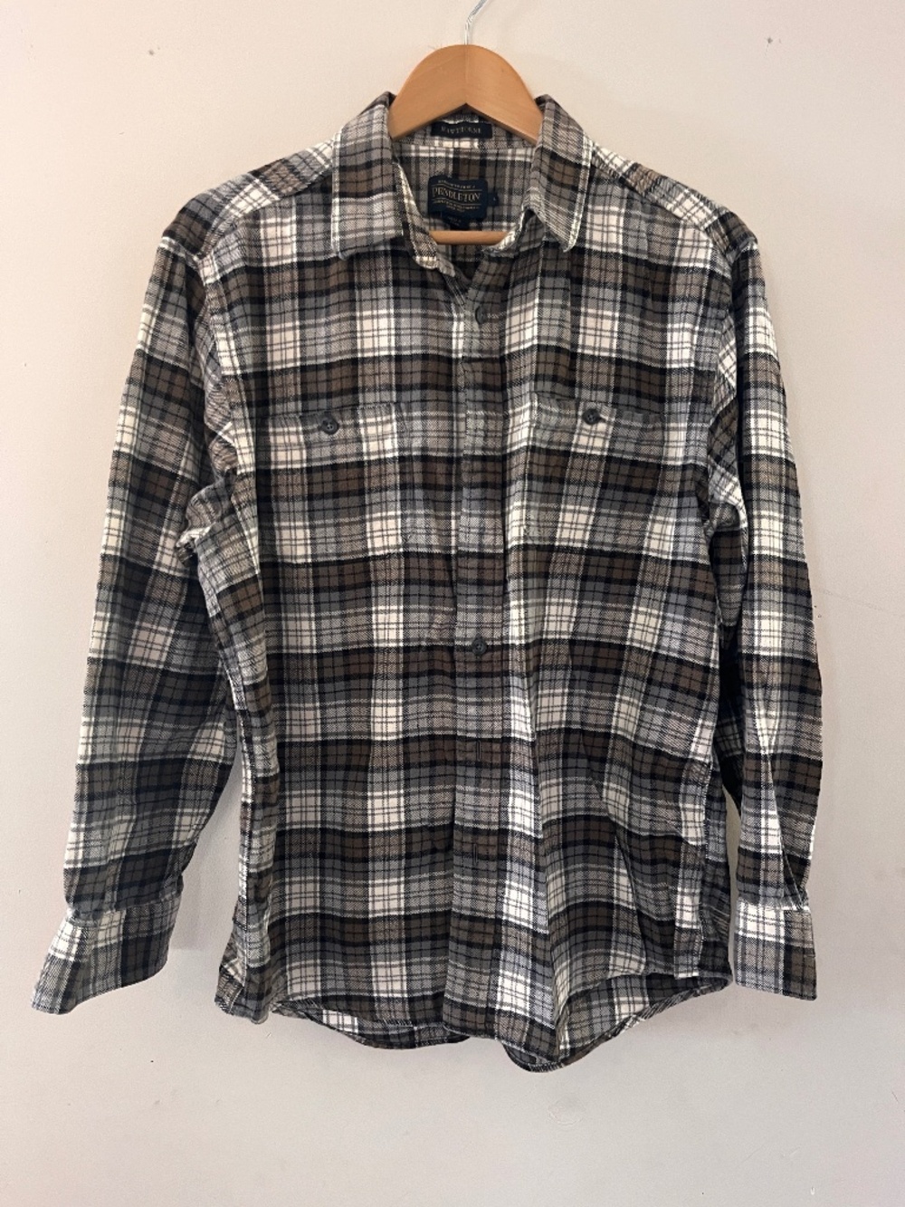 Pendelton Plaid Flannel Shirt "Hawthorne" large